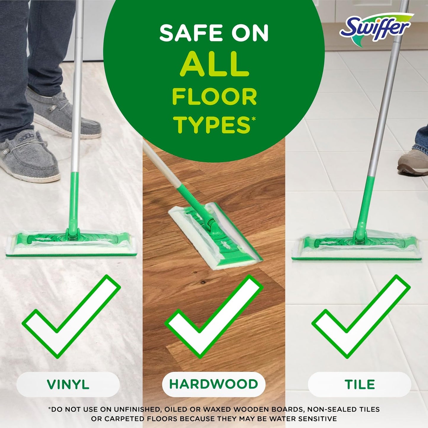 Swiffer | Wet Mop Pads Refill - All-Purpose Floor Cleaner for Dirt & Dust | Lavender, 24ct