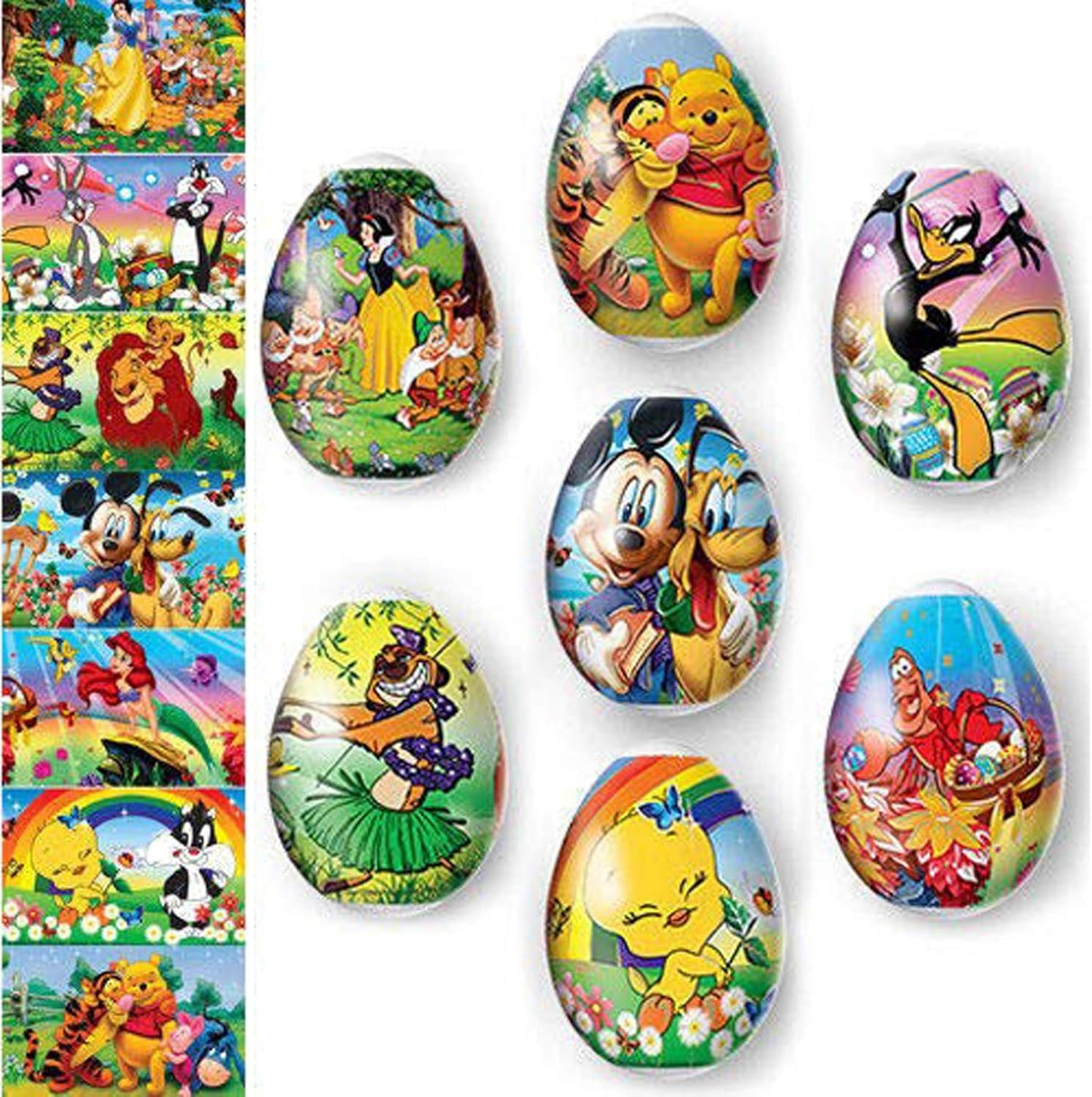 Skiennix Easter Egg Decorating Kit - Heat Shrink Sleeve Wraps & Stickers for 7 Eggs | Pysanka Supplies