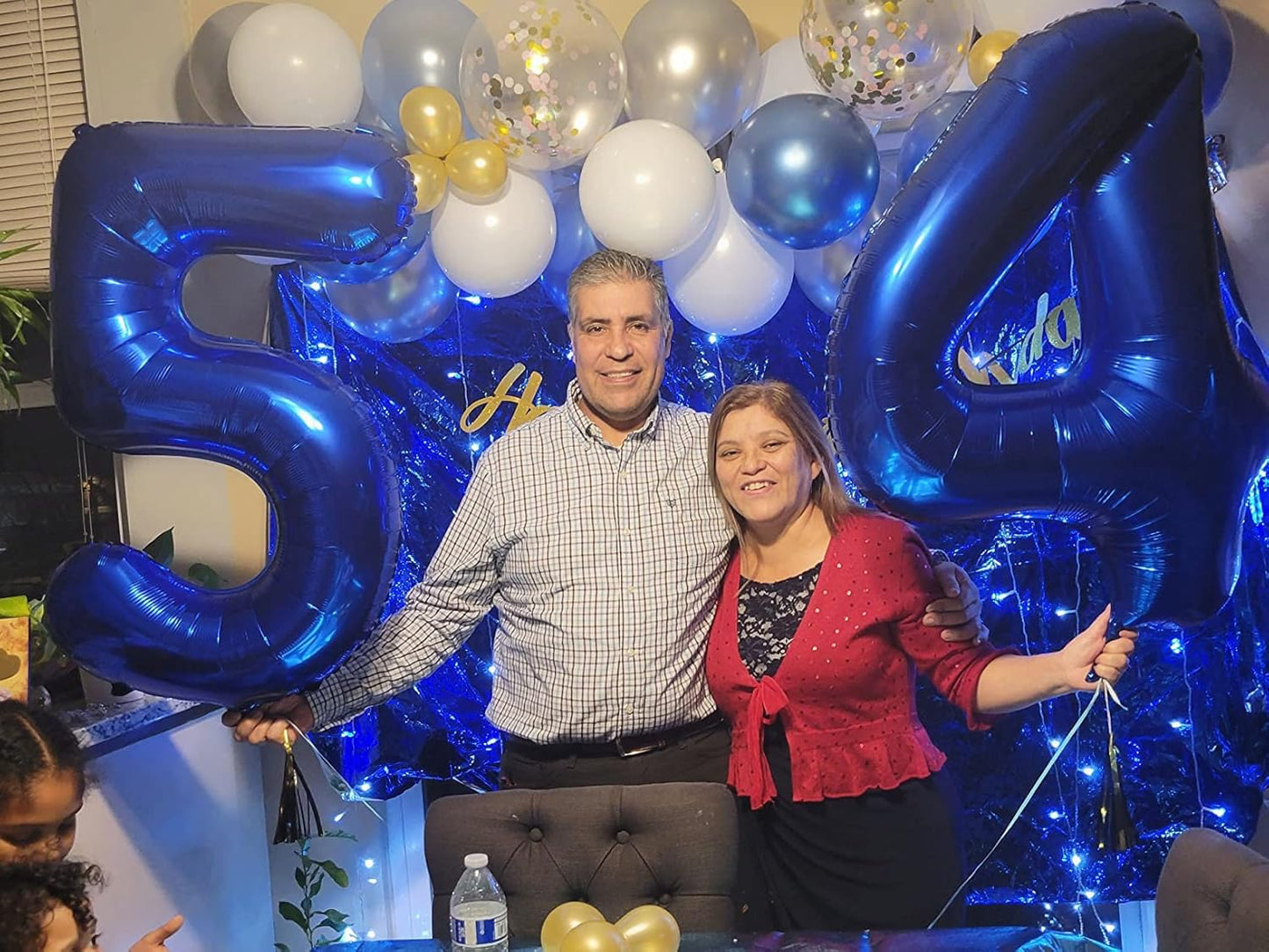 Numbers Balloons - 40 Inch Navy Blue Number 4 Balloons for 4th Birthday Celebration