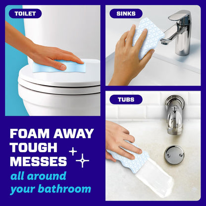 Mr. Clean Magic Eraser Sponge - Powerful Soap Scum Remover with Febreze Lavender Scent | 5 Count