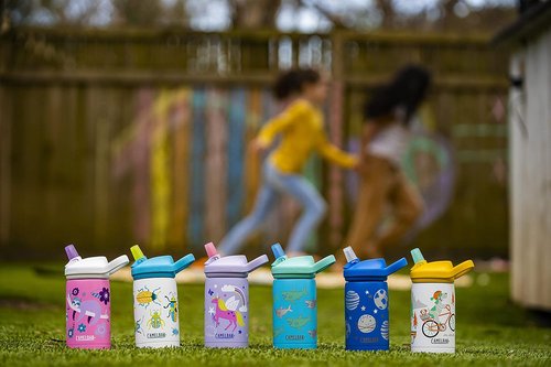 CamelBak Eddy+ Kids Water Bottle - Insulated Stainless Steel with Bite Valve, 12oz - Perfect for Biking and Outdoor Fun