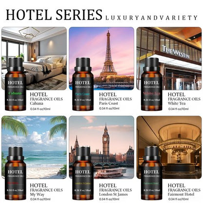 Hotel Collection Luxury Scent for Diffuser Oils Set Inspired by Iconic 5-Star Hotels- Aromatherapy Essential Oils for Diffuser & Home Scenting