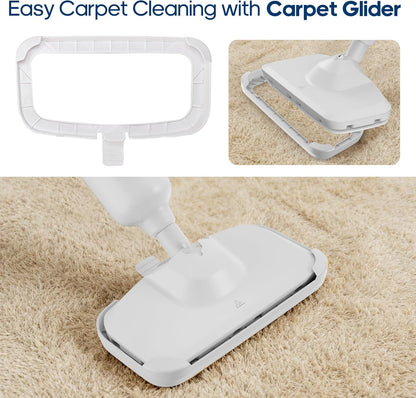 NEWBULIG Steam Mop - Lightweight Floor Cleaner for Hardwood, Tile & Carpet | 16.4 FT Cord & 2 Washable Pads