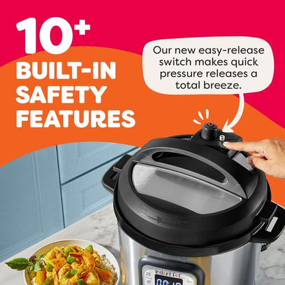 Instant Pot Duo 7-in-1 Electric Pressure Cooker - 8 Quart Stainless Steel with 800+ Recipes App