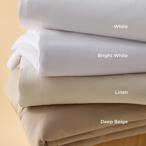 Bedsure Oversized King Duvet Cover - 3 Pieces Prewashed Cotton-Like Polyester Extra Soft Bedding Set, Includes 1 Duvet Cover 120x98 Inches with Zipper Closure & 2 Pillow Shams, Linen, No Comforter