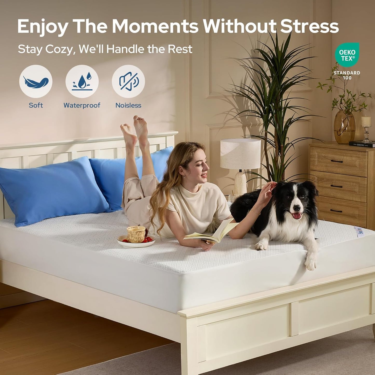 BEDLORE King Mattress Protector - Waterproof, Noiseless Cover for 6-18 Inch Mattresses | Soft & Breathable