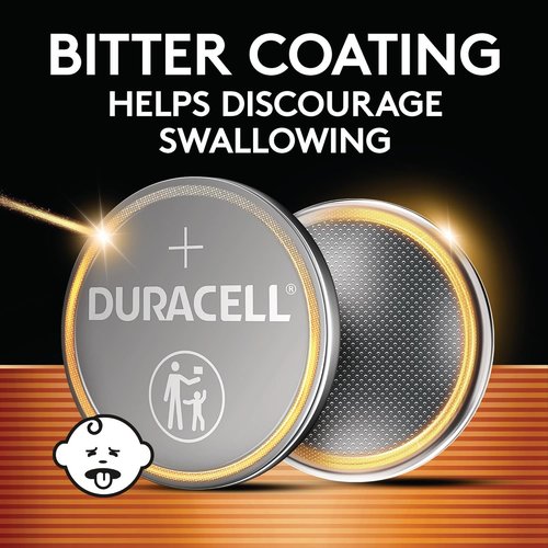 Duracell 2032 Lithium Battery - 4 Count Pack | Child Safety Features for Key Fobs & More