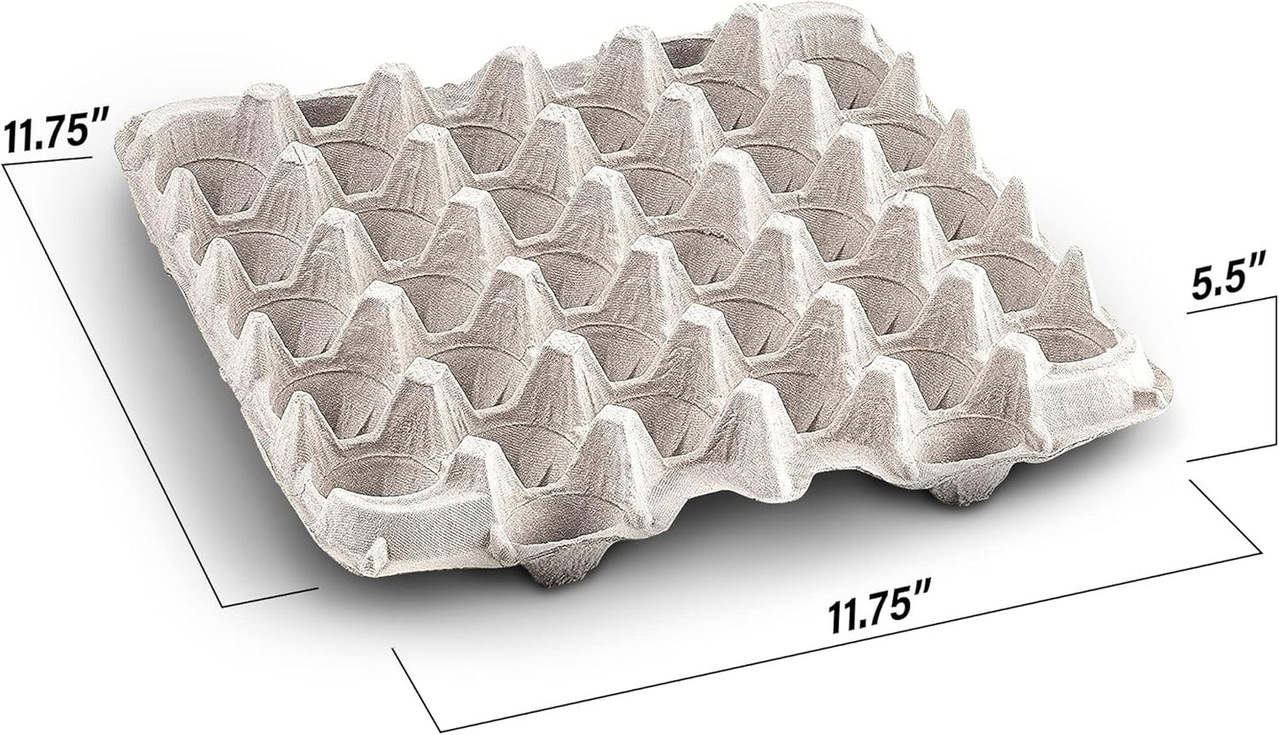 MT Products Egg Cartons - Durable Pulp Fiber Holds 30 Eggs | Pack of 15 - Made in the USA