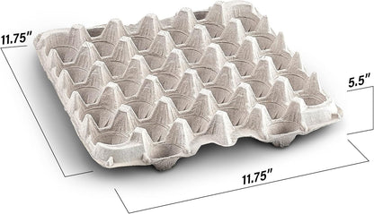 MT Products Egg Cartons - Durable Pulp Fiber Holds 30 Eggs | Pack of 15 - Made in the USA