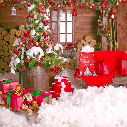 Fovths Christmas Fake Snow Decor - Fluffy Artificial Clouds for Indoor Displays | 42 Ounce