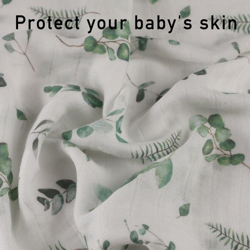 Muslin Baby Burp Cloths, Large 27 x 27 Inches Burping Cloths for Newborn Girls Boys, 6 Pack Baby Burp Rags Towel and Washcloths for Infant (Bright Colors)