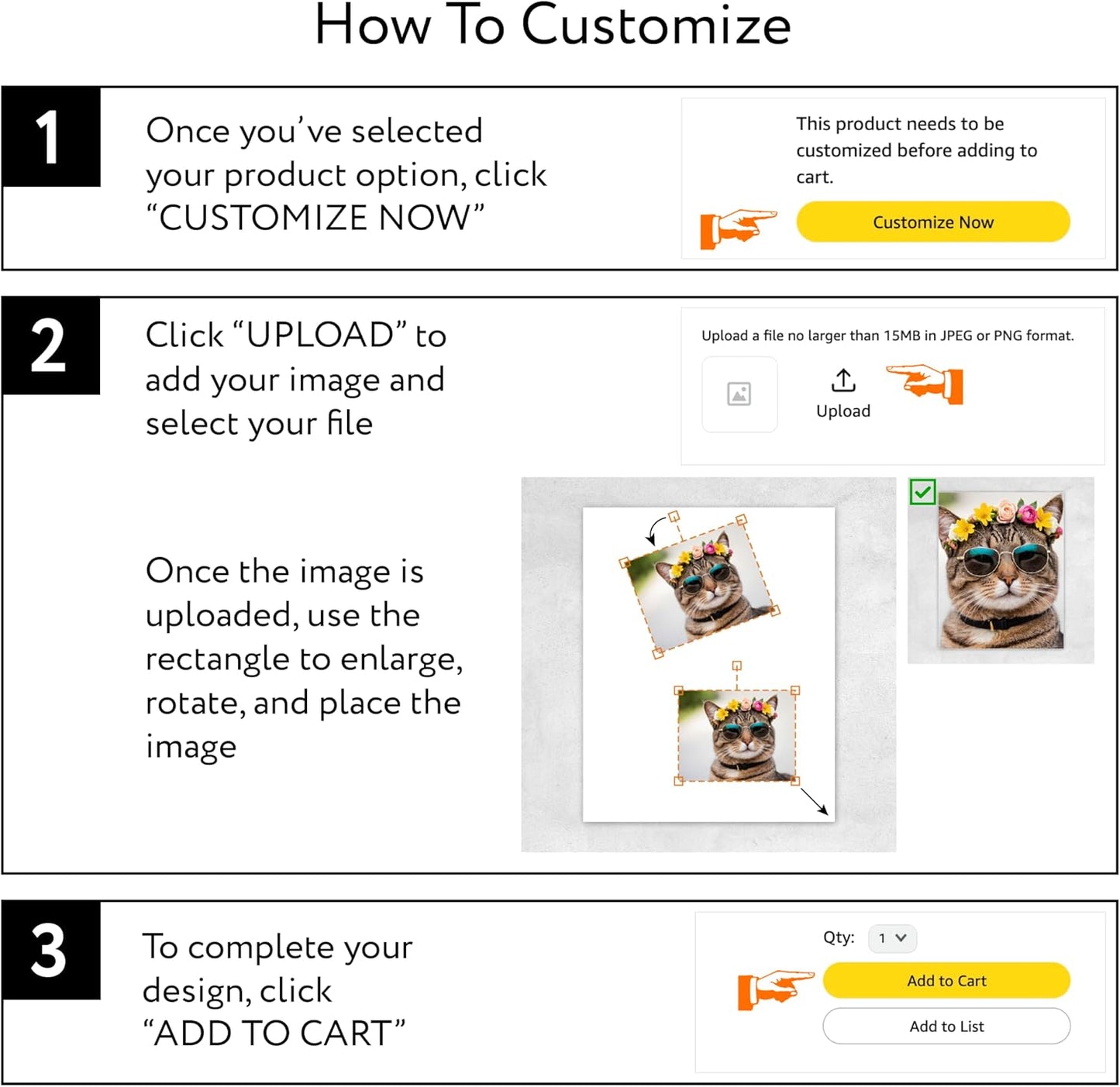 Skiennix Custom Poster Print - Personalized 11x17 Photo Prints | Upload Your Own Images
