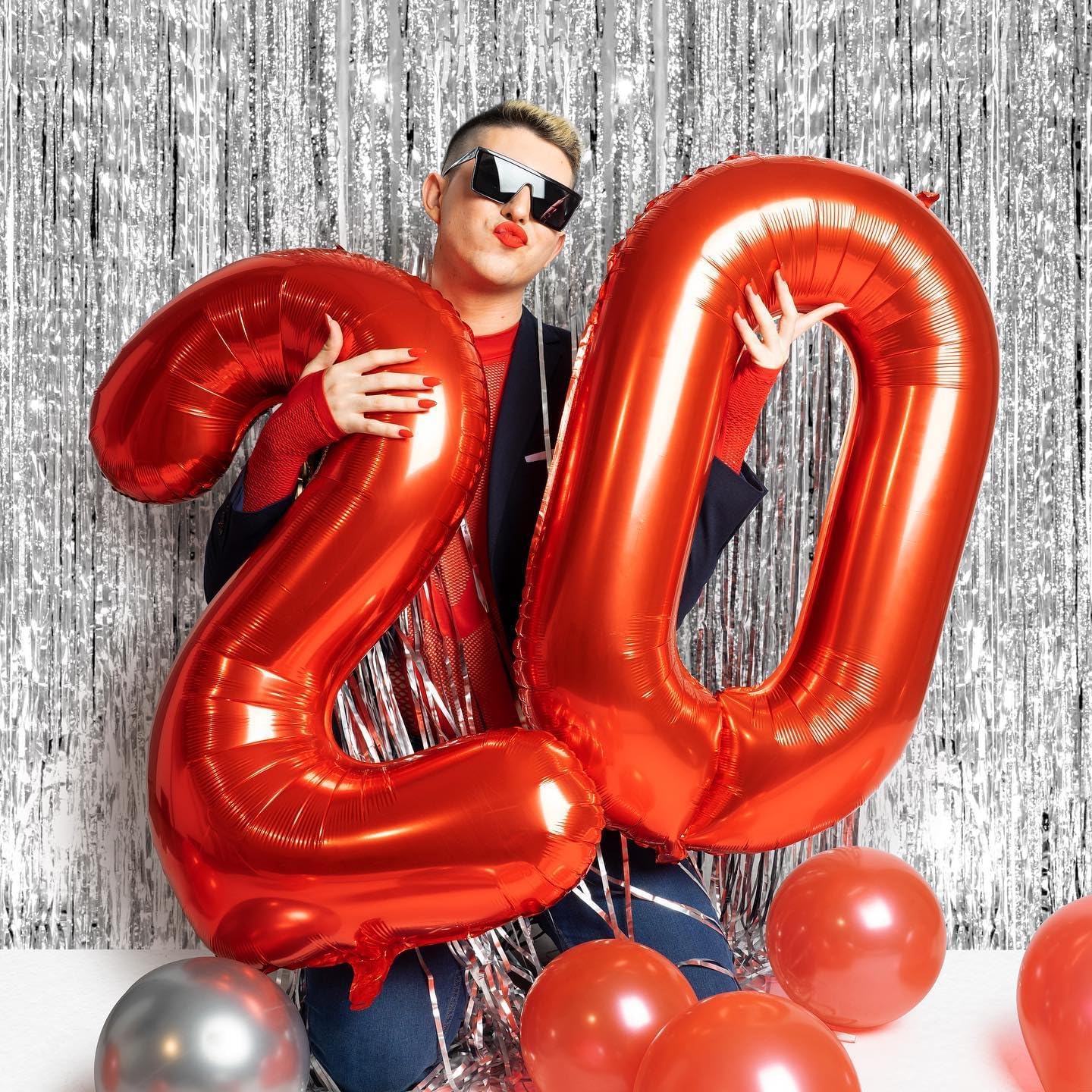 Red Number 12 Balloon - 40 Inch Birthday Decoration for 12th Birthday Party Supplies