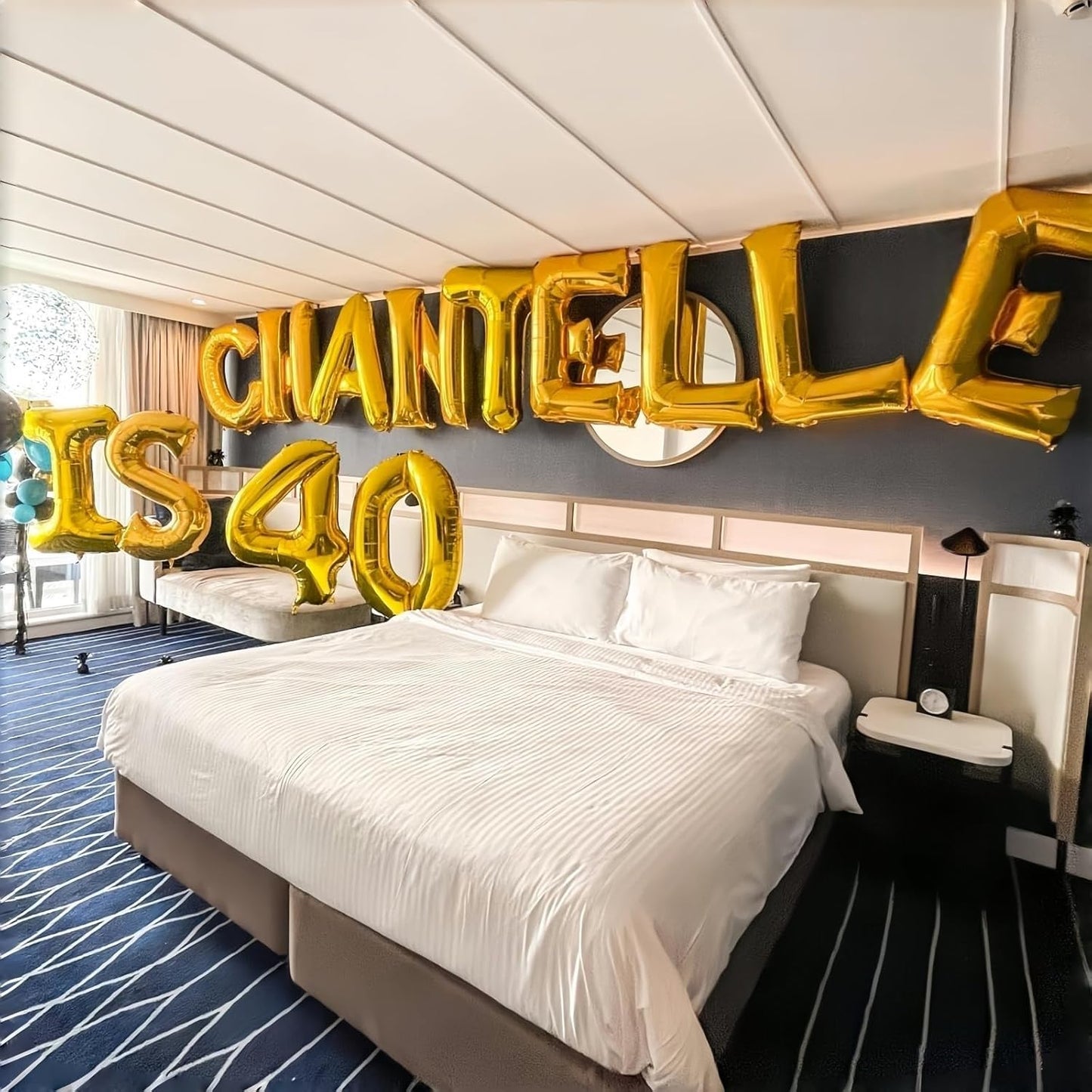 Regine Switzerland 40-Inch Gold Foil Letter Balloon - Large Self-Inflating R for Birthday & Anniversary Decor