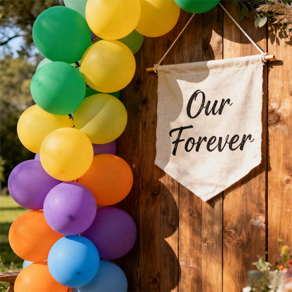 Rainbow Party Balloons by [Brand Name] - 100 Pack of 12-Inch Vibrant Latex Helium Balloons for Birthdays & Weddings