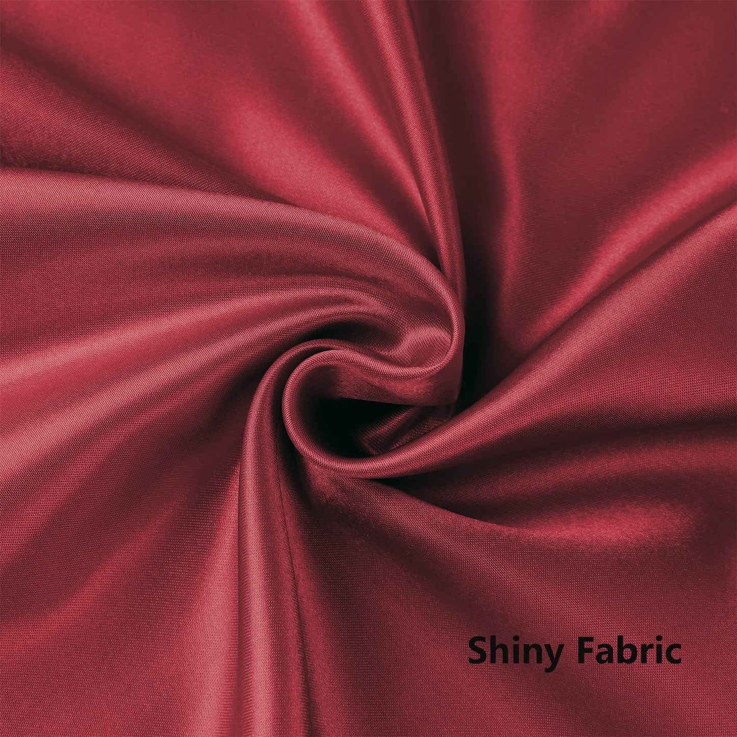Regine Burgundy Chair Sashes - 50 Pack Dark Red Satin Ribbons for Wedding & Party Decor