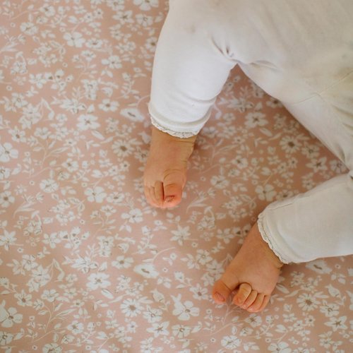 Fleurette Fitted Baby Crib Sheets - Buttery Soft Organic Cotton Blend | 2 Pack for Standard & Toddler Mattresses