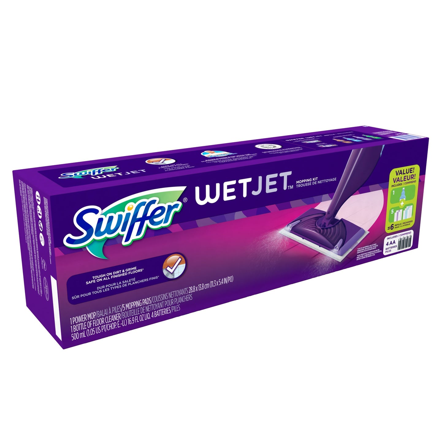 Swiffer WetJet Hardwood Floor Spray Mop Starter Kit (Pack of 2)