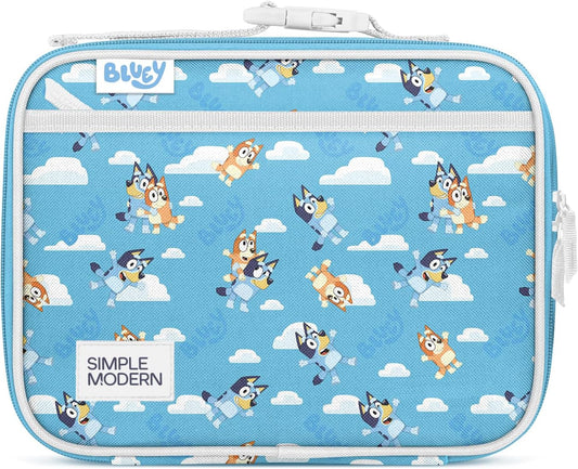 Simple Modern Bluey Kids Lunch Box - Reusable Insulated Meal Container for School | Hadley Collection | Bluey Sky