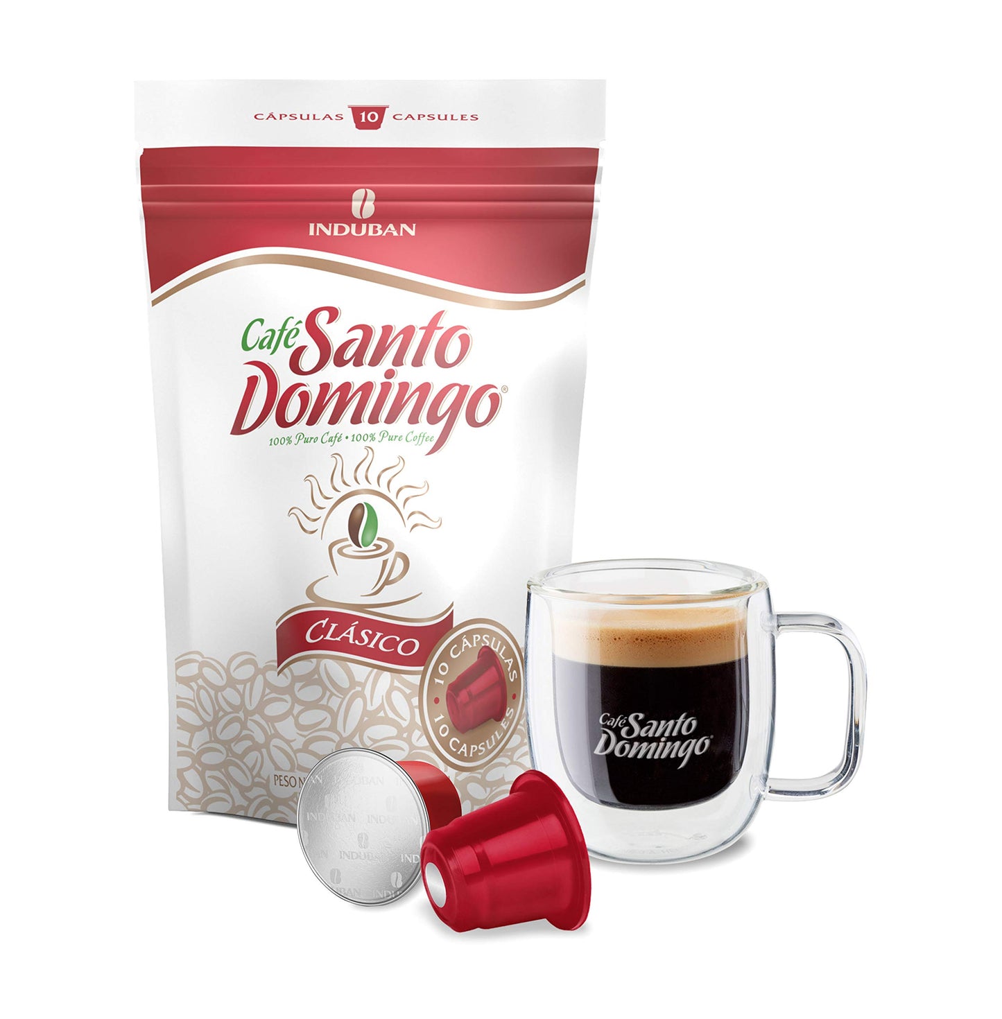 Café Santo Domingo Clásico Capsules - Compatible with Nespresso Original Brewers - Product from the Dominican Republic (30 Count)