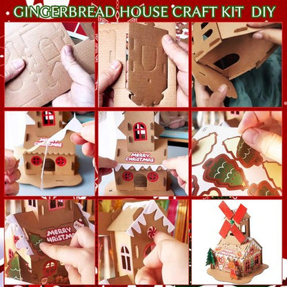 JeVenis Gingerbread House Craft Kit - DIY 3D Building Set for Christmas & New Year Decorations