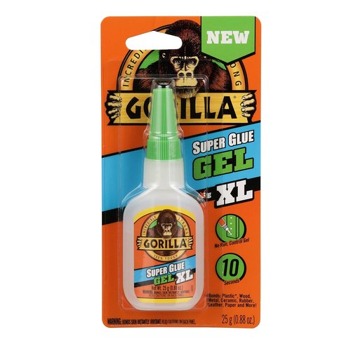 Gorilla Super Glue Gel XL - Clear 25g | Fast-Setting, No-Drip Control for Precise Repairs