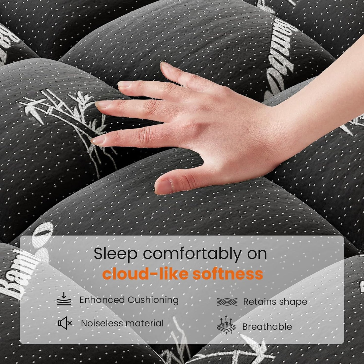 Sweetcrispy Ultra Soft Mattress Topper - Twin Size Bamboo Viscose Pillow Top for Cooling & Back Pain Relief