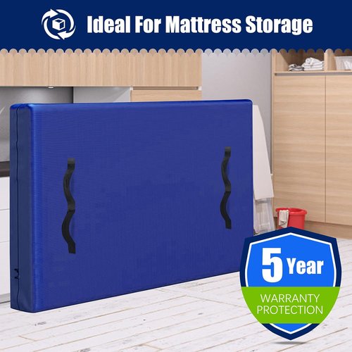 Cosy Family Mattress Bags for Moving - Extra-Thick 170GSM Reusable Cover with Zipper | King Size, Blue