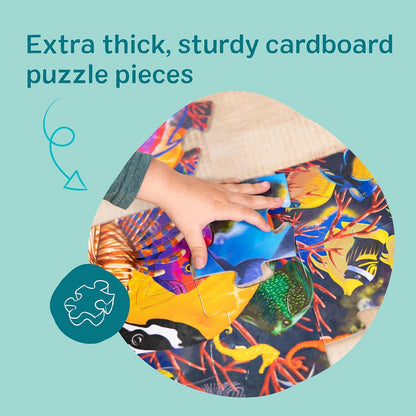 Melissa & Doug Jumbo Underwater Ocean Floor Puzzle - 48-Piece Educational Activity for Kids Ages 3+ (2 x 3 Feet)