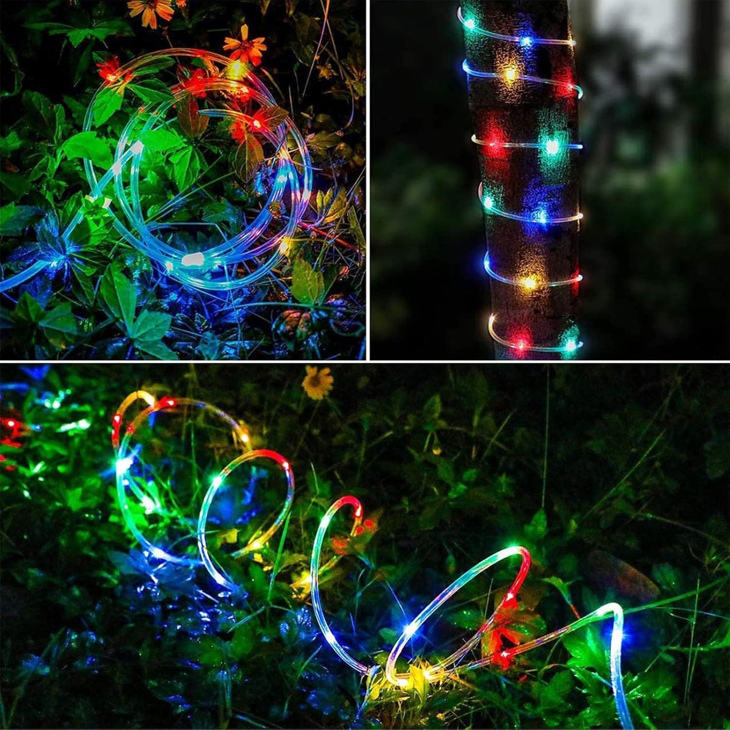 Skiennix 150ft LED Rope Lights - Connectable & Flexible Tube Lighting with 8 Modes | Waterproof for Indoor & Outdoor Use (Multicolor)