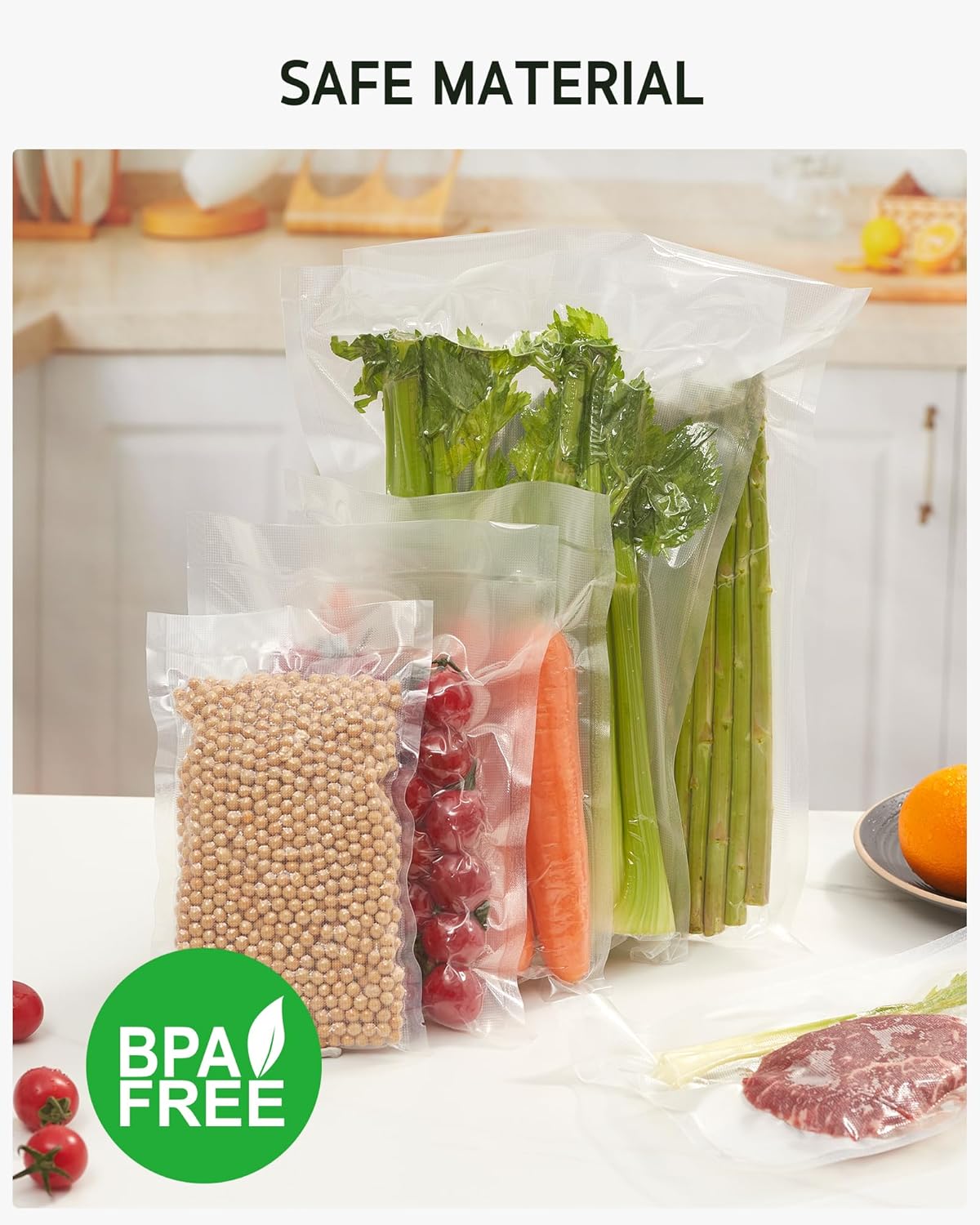 Syntus Vacuum Sealer Bags - Commercial Grade BPA-Free Food Storage | 150 Gallon, Quart & Pint Sizes