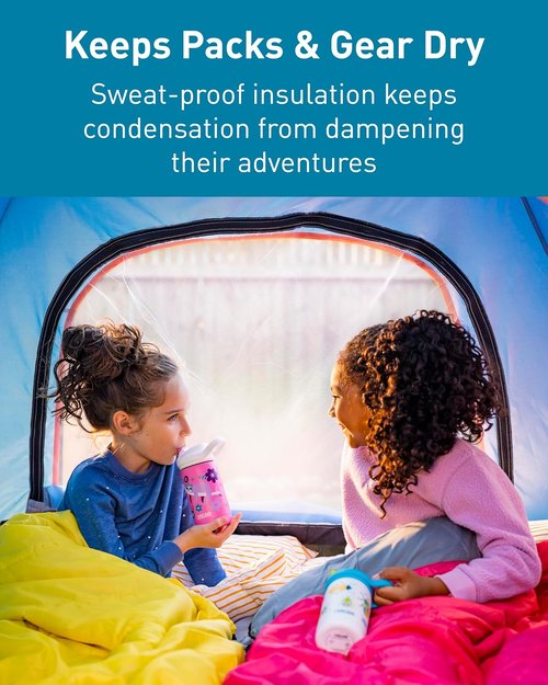 CamelBak Eddy+ Kids Water Bottle - Insulated Stainless Steel with Bite Valve - 12oz, Perfect for Biking & Outdoor Fun