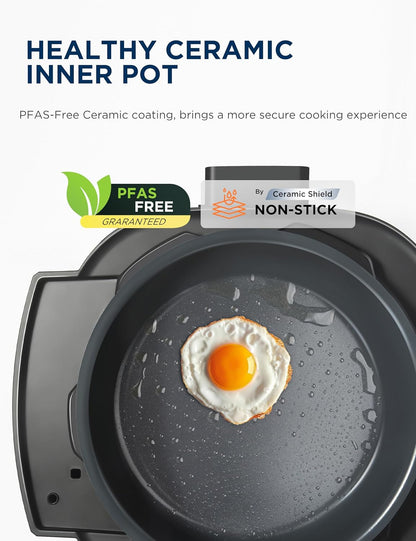 Midea WideMax 12-in-1 Electric Pressure Cooker - 6.5 Quart Multi-Functional with 12 Presets
