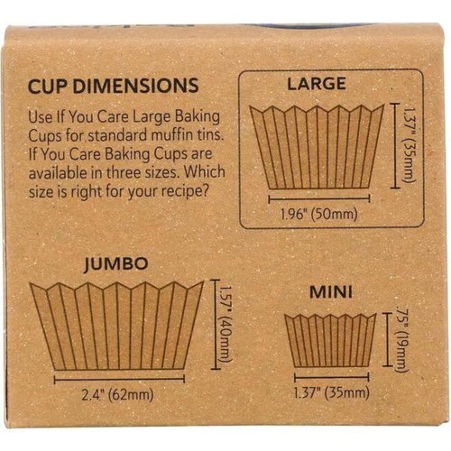 If You Care Unbleached Baking Cups - Large Size, 60 Count, Eco-Friendly | 3 Packs