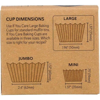 If You Care Unbleached Baking Cups - Large Size, 60 Count, Eco-Friendly | 3 Packs