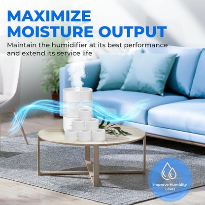 Funmit 30-Pack Humidifier Replacement Filters - Compatible with LEVOIT Classic160, Dual150, Dual200S, Classic300(S), LV600S, OasisMist 450S, Superior6000S Series