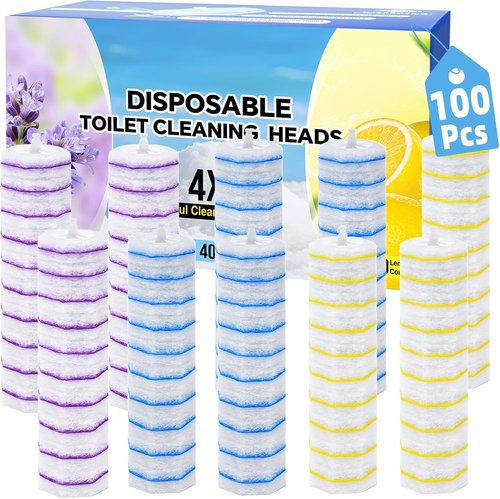 Clorox Toilet Wand Refills - 100 Count Disposable Cleaning Pads with 4X Power | Light Scent