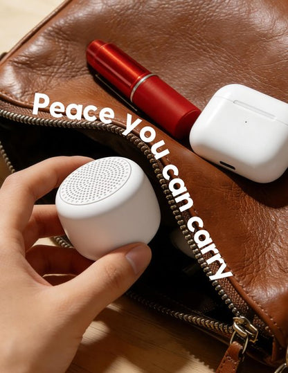 Babelio White Noise Sound Machine for Adults Kids Baby, Mini, 15 Non-looping Sounds, Timer, Memory Function, Easy to Pocket and Travel White