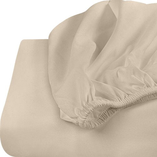 Utopia Bedding King Fitted Sheets - Bulk Pack of 2 Bottom Sheets - Soft Brushed Microfiber - Deep Pockets - Shrinkage & Fade Resistant - Easy Care (King, Beige)
