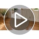 Dirt Trapper Half Circle Door Mat 17x30 Inches Brown Non-Slip Entryway Rug