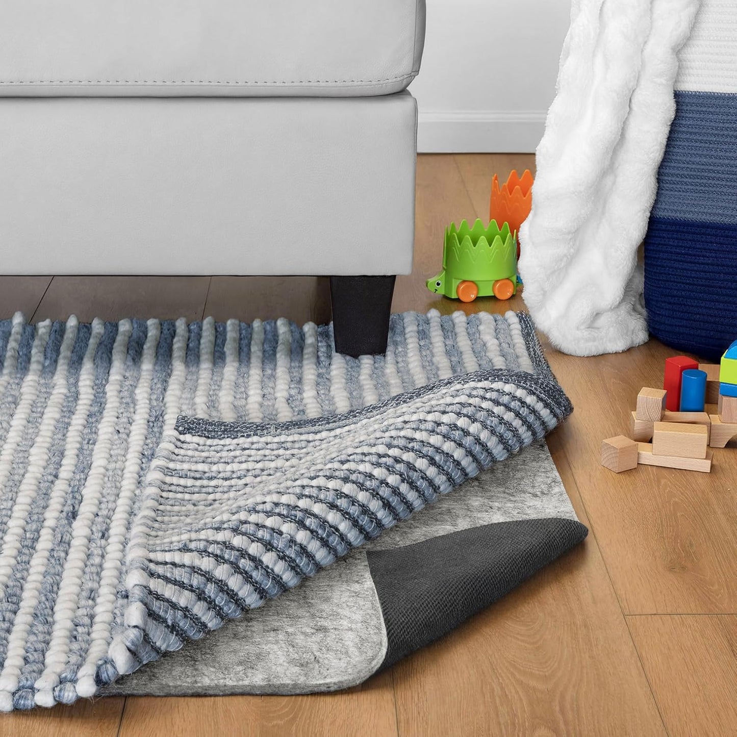 RUGPADUSA Non-Slip Rug Pad - 9'x12' - 1/2" Thick Felt & Rubber - Comfort & Protection for Hard Floors