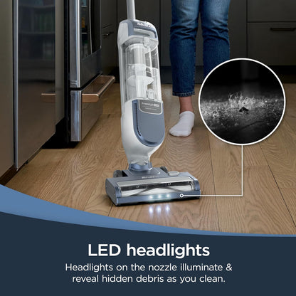 Shark Freestyle Max Cordless Upright Vacuum - Lightweight Multi-Surface Cleaner with Large Dust Cup & LED Headlights | Nordic Blue, SV2002