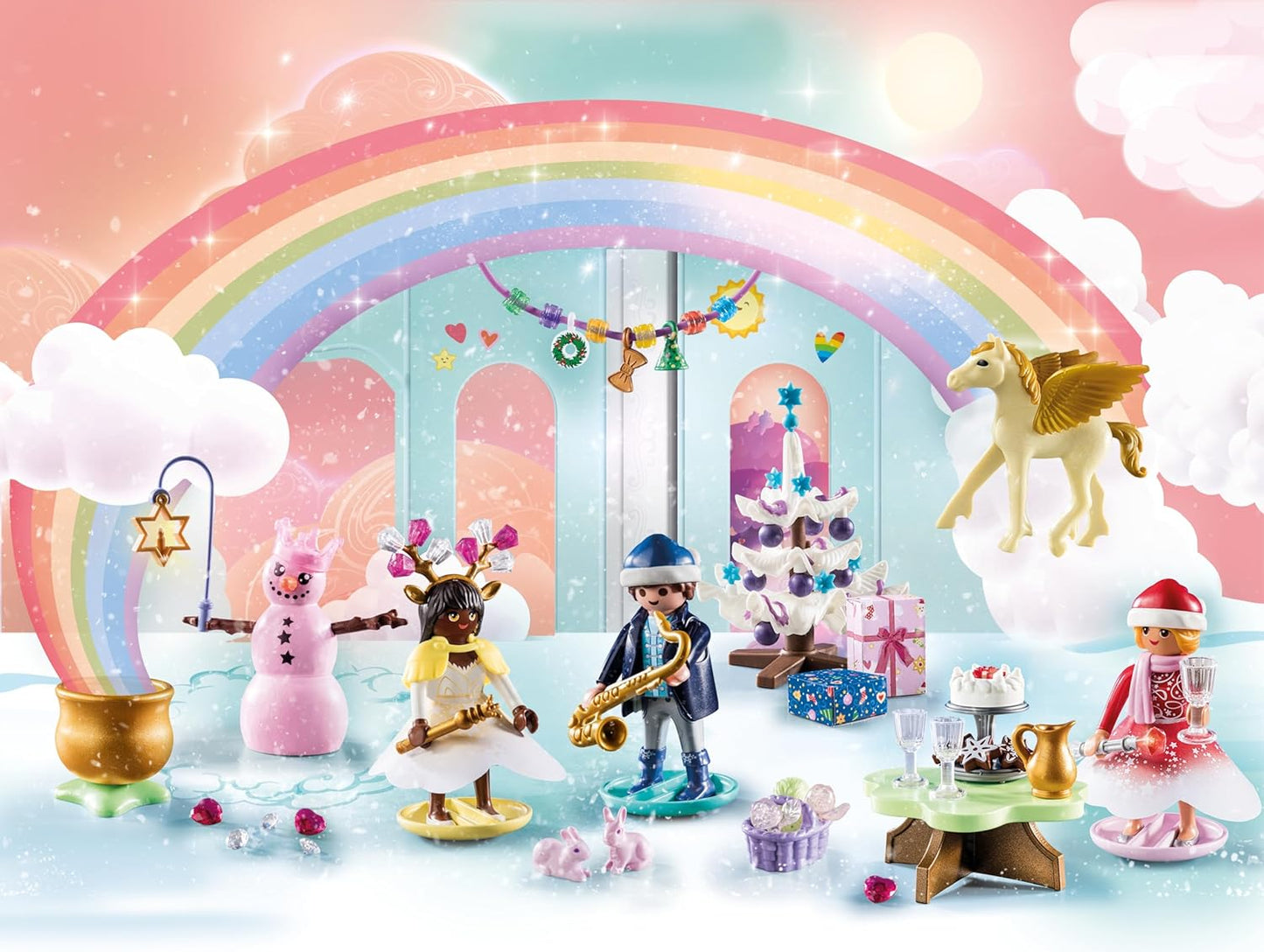 Playmobil Advent Calendar - Magical Christmas Under The Rainbow | Festive Holiday Fun