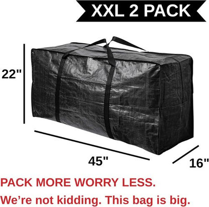 BAG-THAT! XXL Jumbo 68.5 Gallon Heavy-Duty Storage Bags - Reusable Totes with Strong Handles