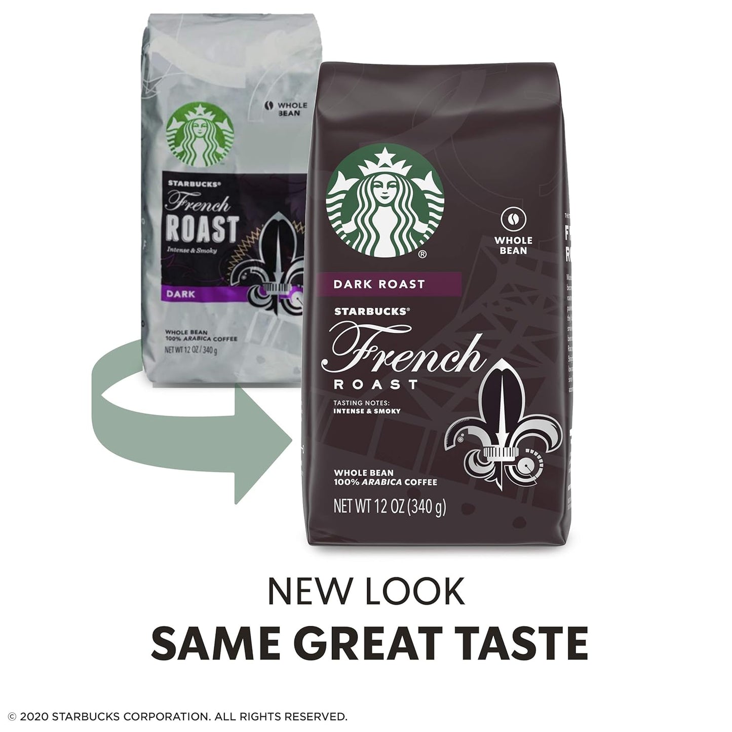 Starbucks Dark Roast Whole Bean Coffee - French Roast - 100% Arabica - 12 oz. Bag