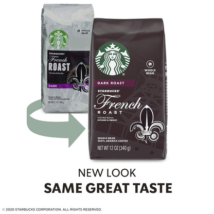 Starbucks Dark Roast Whole Bean Coffee - French Roast - 100% Arabica - 12 oz. Bag