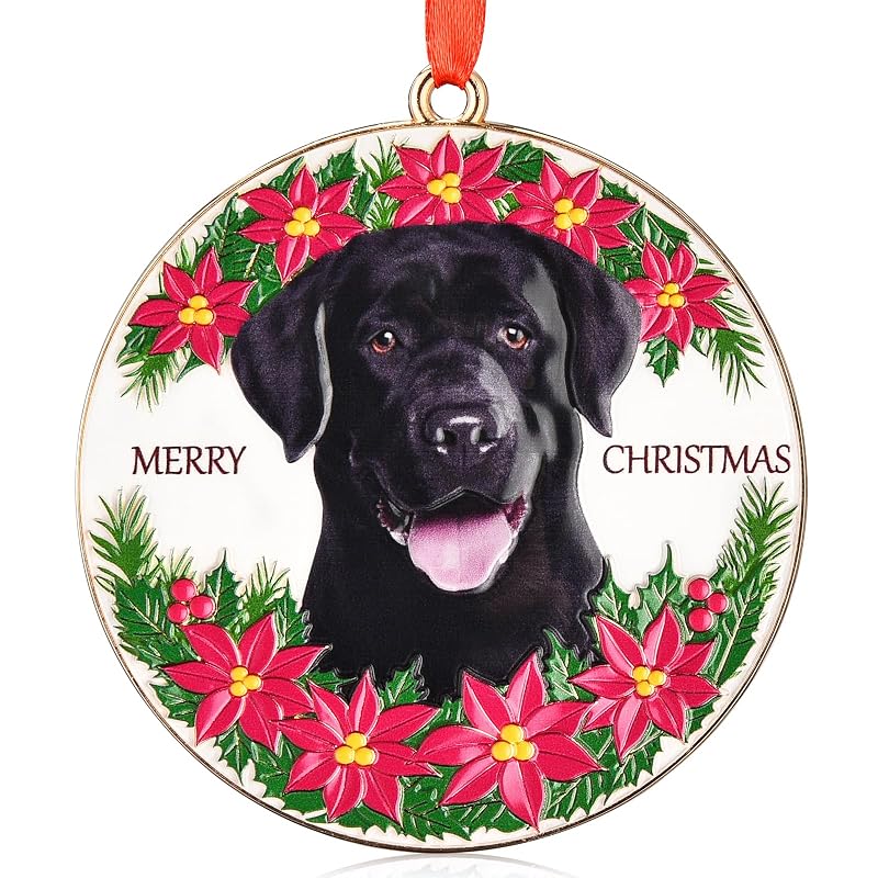 Variation of THIS listing: Black Labrador Christmas Ornament – 3D Metal Lab Dog Ornament