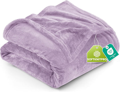 Utopia Bedding Fleece Blanket - King Size Lilac 300GSM Luxury Soft Microfiber | Anti-Static (90x102 Inch)