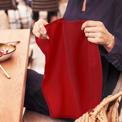 Utopia Home Cloth Napkins - 24 Pack Red, 17x17 Inches, 100% Polyester, Washable & Reusable for Events