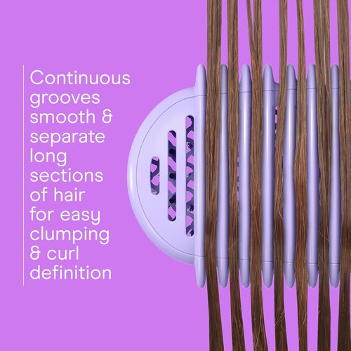 Conair Curl Define Pro Hair Brush - Dual-Vent Design for Frizz-Free Detangling & Curl Definition